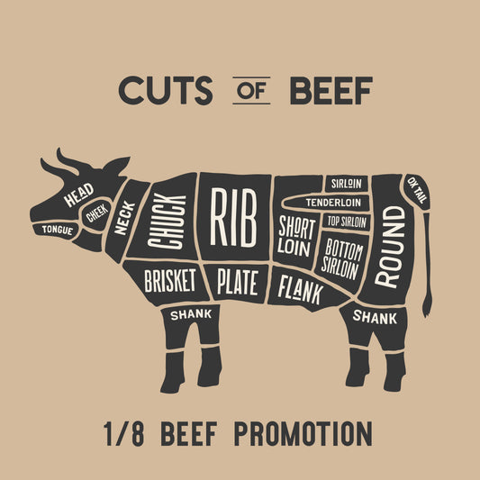 *1/8th Beef Share* (scroll down to see all the cuts)